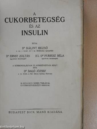 A cukorbetegség és az insulin