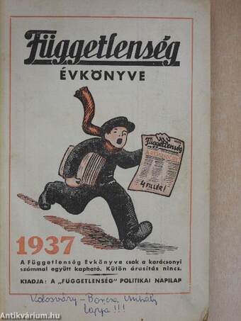 Függetlenség évkönyve 1937.