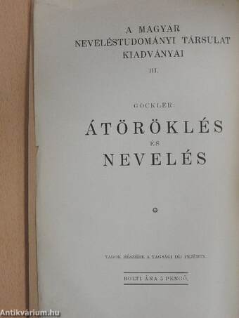 Átöröklés és nevelés