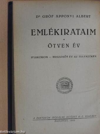 Emlékirataim/Ötven év