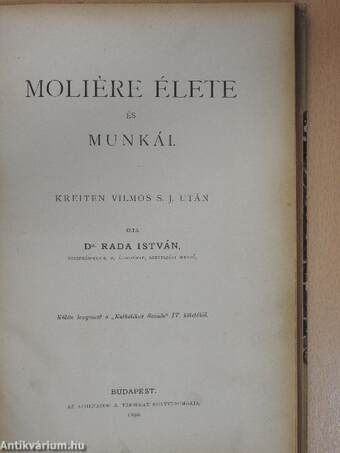 Moliére élete és munkái