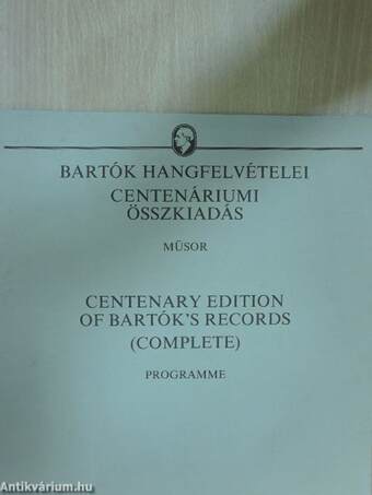 Bartók Hangfelvételei - Centenáriumi összkiadás