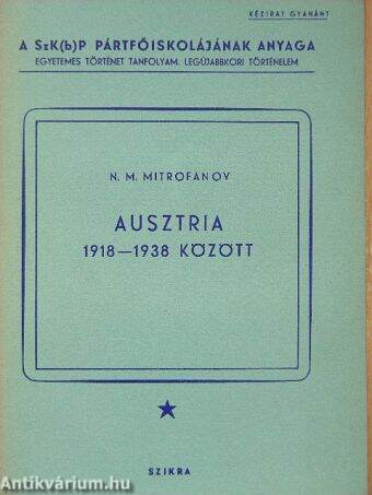 Ausztria 1918-1938 között