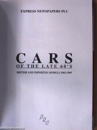 Cars of the late 60's