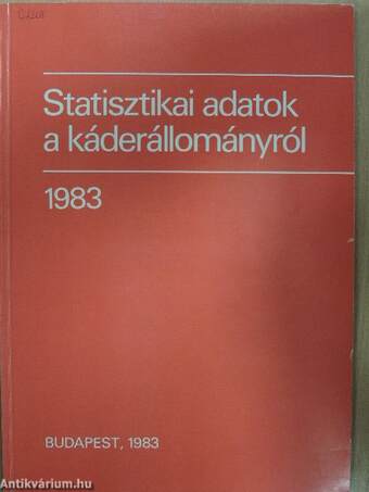 Statisztikai adatok a káderállományról 1983