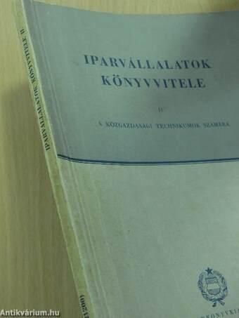 Iparvállalatok könyvvitele II.