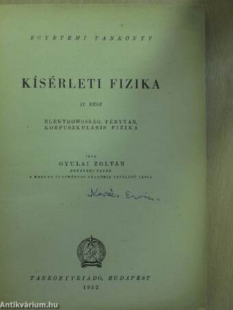 Kísérleti fizika II.