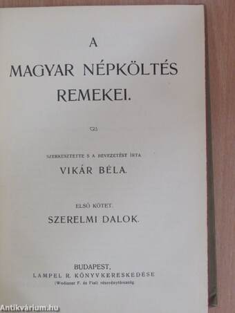 A magyar népköltés remekei I-II.