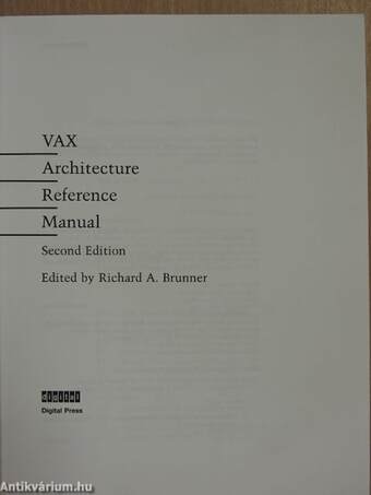 VAX Architecture Reference Manual