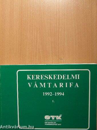 Kereskedelmi vámtarifa 1992-1994 1-2.