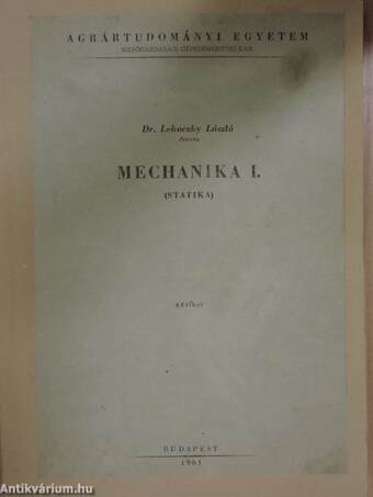 Mechanika I.