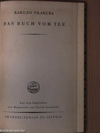 Das Buch vom Tee