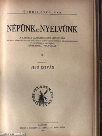 Népünk és Nyelvünk 1932-1933. január-december