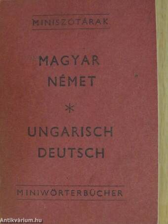 Magyar-német miniszótár (minikönyv)