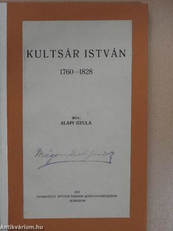 Kultsár István 1760-1828