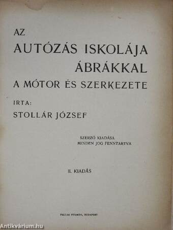 Az autózás iskolája ábrákkal