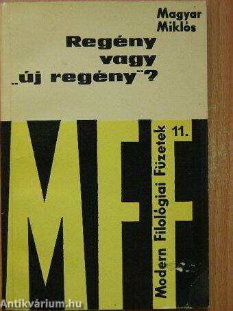 Regény vagy "új regény"?