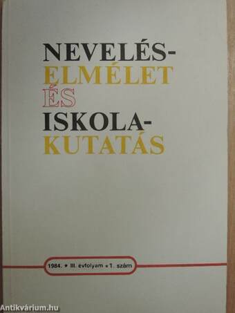 Neveléselmélet és iskolakutatás 1984/1-4.