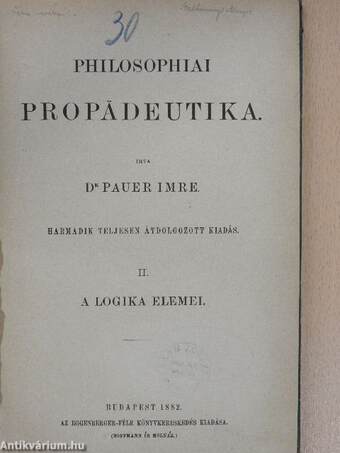 Philosophiai propädeutika II. (töredék)