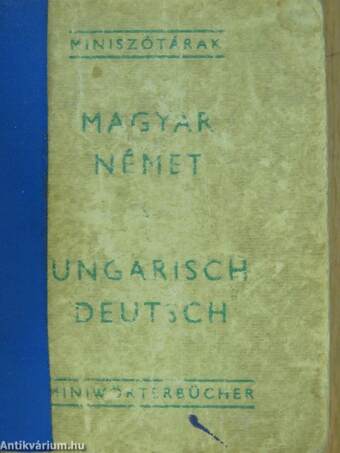 Magyar-német/német-magyar miniszótár I-II. (minikönyv)