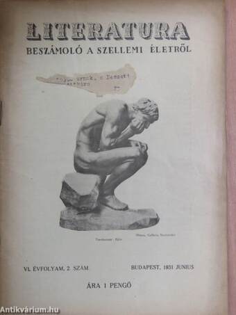 Literatura 1931. junius