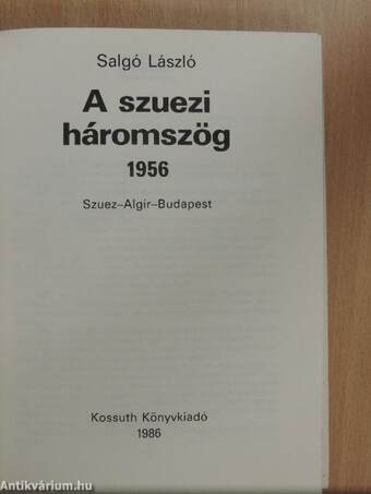 A szuezi háromszög 1956