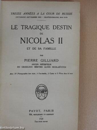 Le tragique destin de Nicolas II.