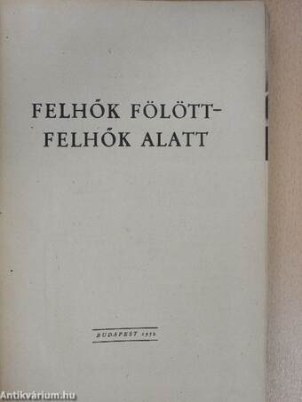 Felhők fölött-felhők alatt