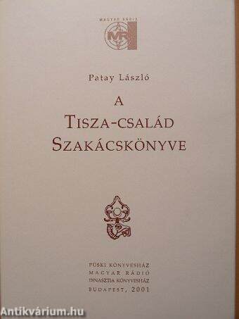 A Tisza-család szakácskönyve