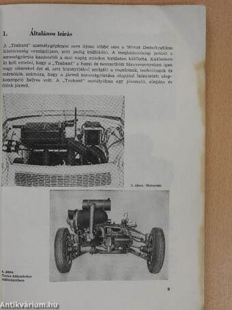 "Trabant 601" személygépkocsi kezelési útmutatója