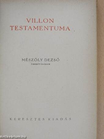 Villon testamentuma