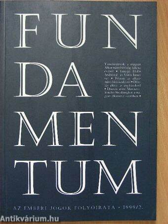 Fundamentum 1999/2.