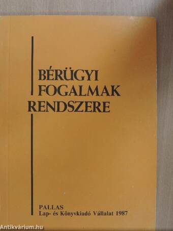 Bérügyi fogalmak rendszere