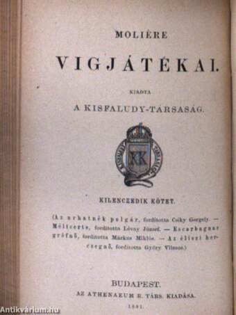 Moliére vigjátékai VIII-IX.