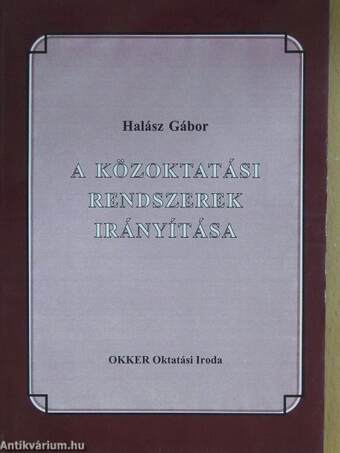 A közoktatási rendszerek irányítása