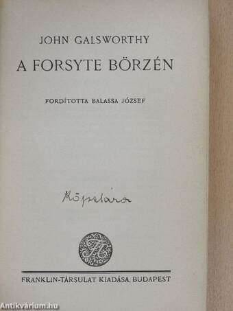 A Forsyte börzén