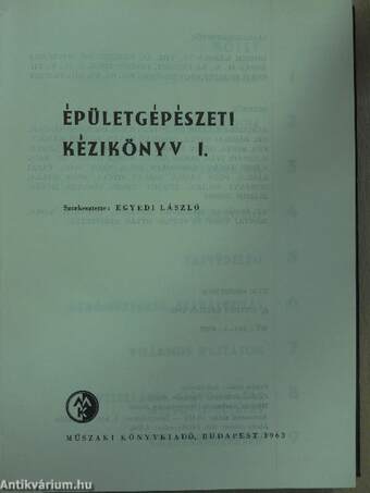 Épületgépészeti kézikönyv I-II.