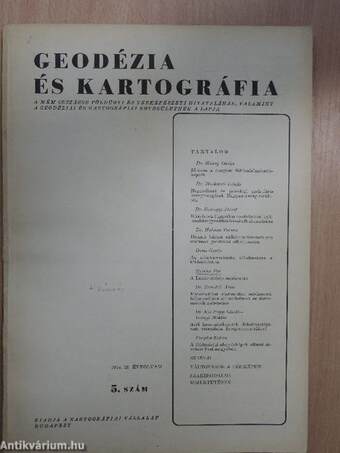Geodézia és kartográfia 1974/5.