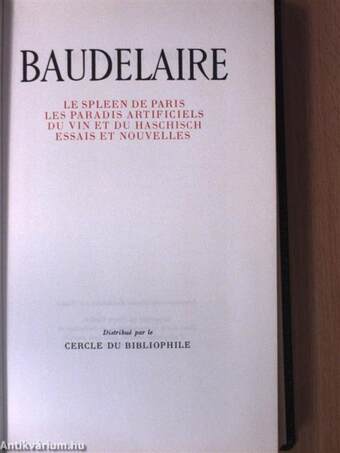 Baudelaire oeuvres completes I-IV.