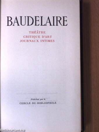 Baudelaire oeuvres completes I-IV.