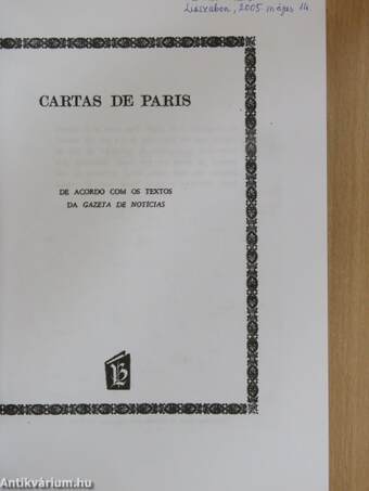 Cartas de Paris