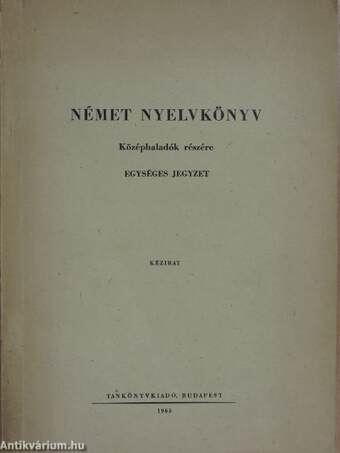 Német nyelvkönyv