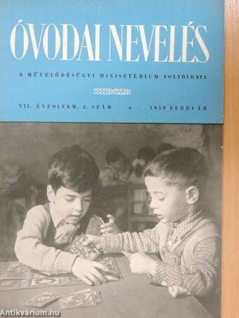 Óvodai nevelés 1959. (nem teljes évfolyam)