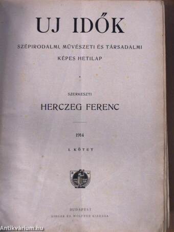 Uj Idők 1914. január-június (fél évfolyam)