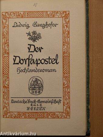 Der Dorfapostel (gótbetűs)