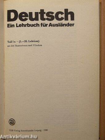 Deutsch - Ein Lehrbuch für Ausländer