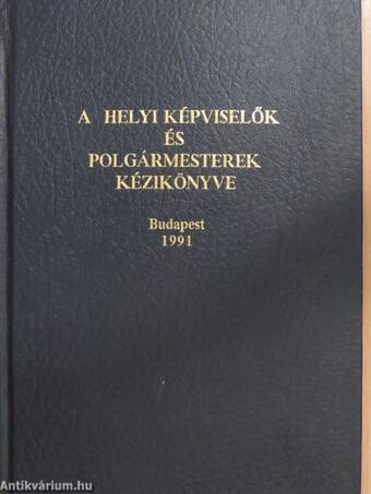 A helyi képviselők és polgármesterek kézikönyve