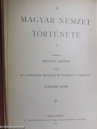 A magyar nemzet története III.