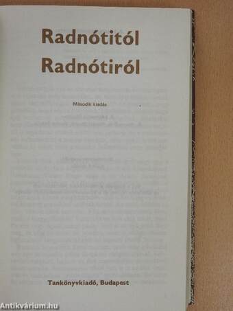 Radnótitól Radnótiról