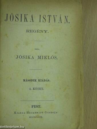 Jósika István I-V.